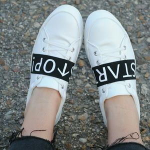 Zara start stop white sneakers